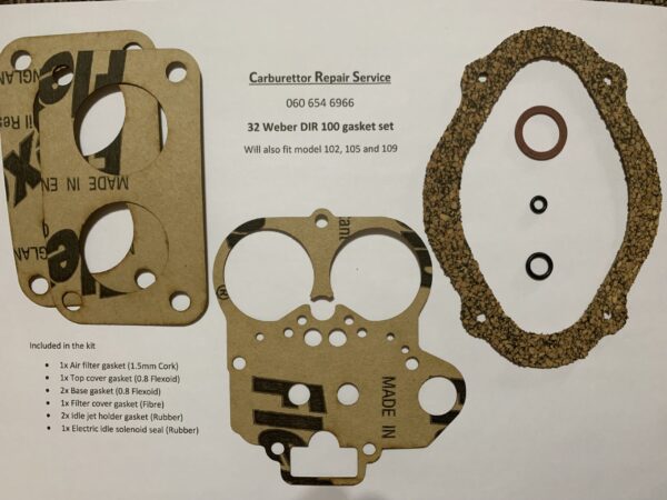 32 Weber DIR 100 Gasket Kit