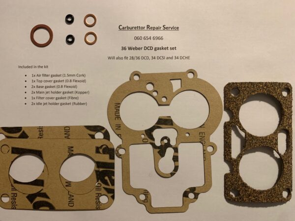 36 Weber DCD Gasket Kit
