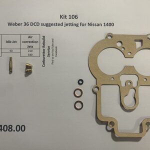 Kit 106 Weber 36 DCD for Nissan 1400