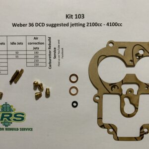 Kit 103 Weber 36 DCD 2100cc - 4100cc