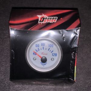 Temperature gauge with sensor 12v 52mm (Silver)